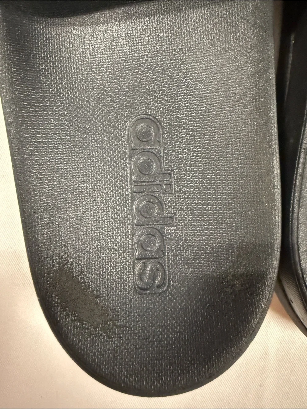 Adidas Adilette Comfort Black Slides Sandals Men’s 8 Women’s 9